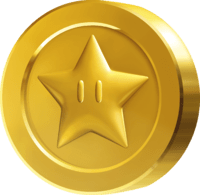 Mario star coin