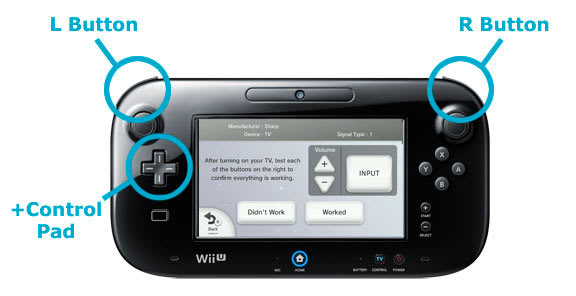 Wii u on sale tv remote