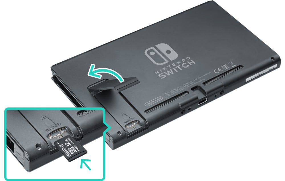 Nintendo switch micro on sale sd card slot