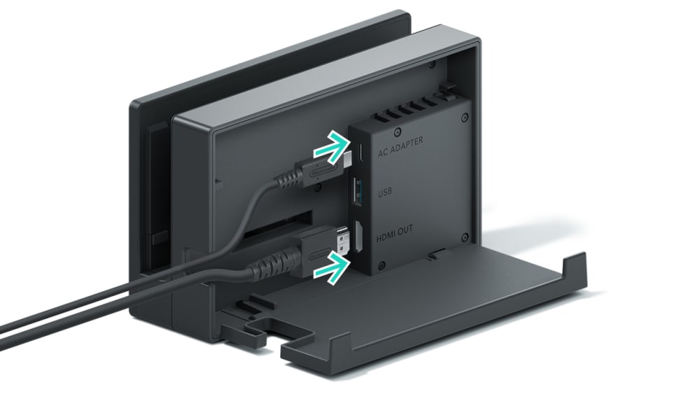 Nintendo Dock Set Base + Adaptador Corriente + Cable HDMI para