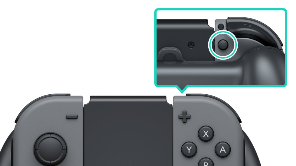 Nintendo switch release store button