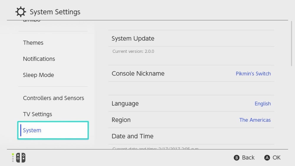 Nintendo Support How to Change the System Region