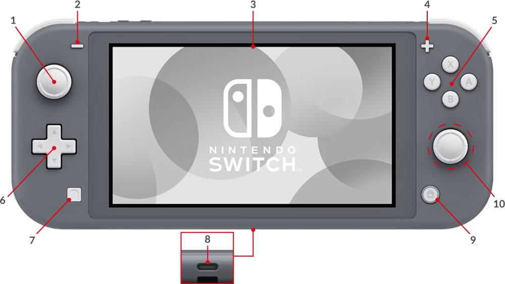 Nintendo Switch Lite System Diagram | Nintendo Support