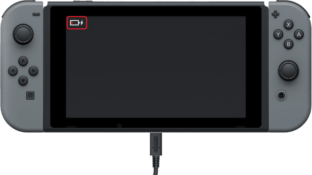 Nintendo switch store charger on phone