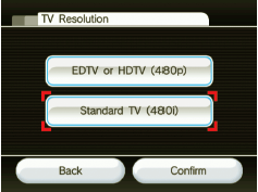 Wii edtv hot sale hdtv