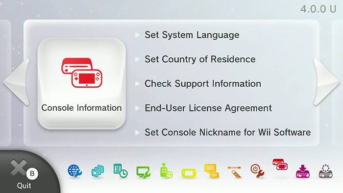 Wii u store system software