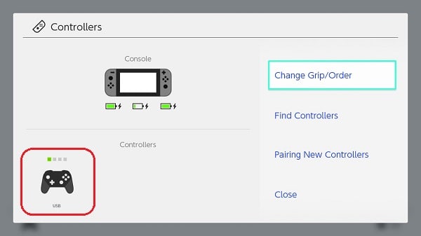 Change grip discount order nintendo switch