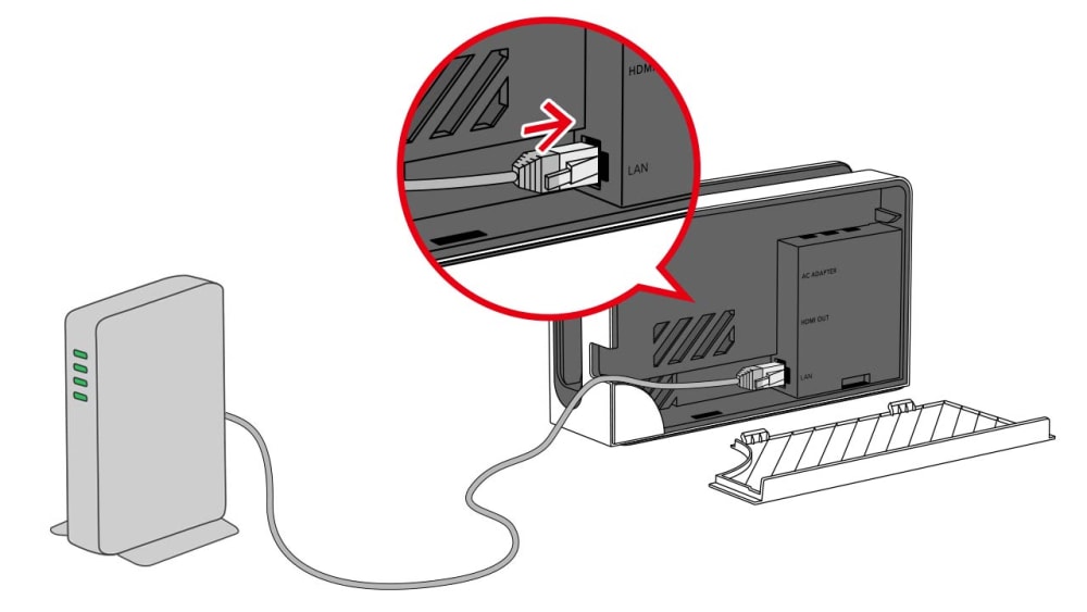 Nintendo Switch Wired Internet LAN Adapter by HORI - Open Box
