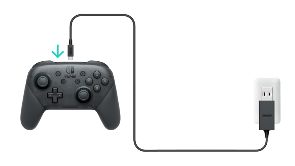 Nintendo Support: How to Charge the Nintendo Switch Pro Controller