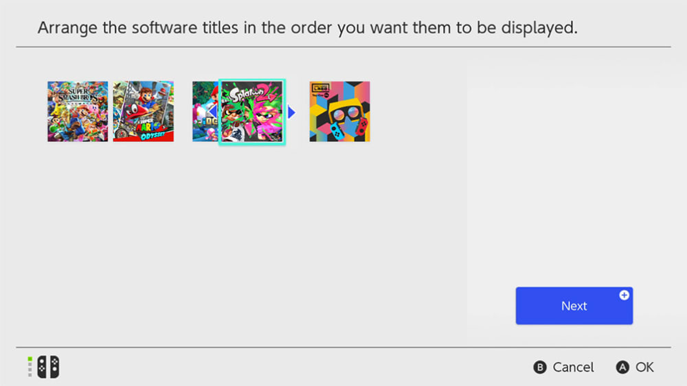 Nintendo Support: How to Create Groups of Software